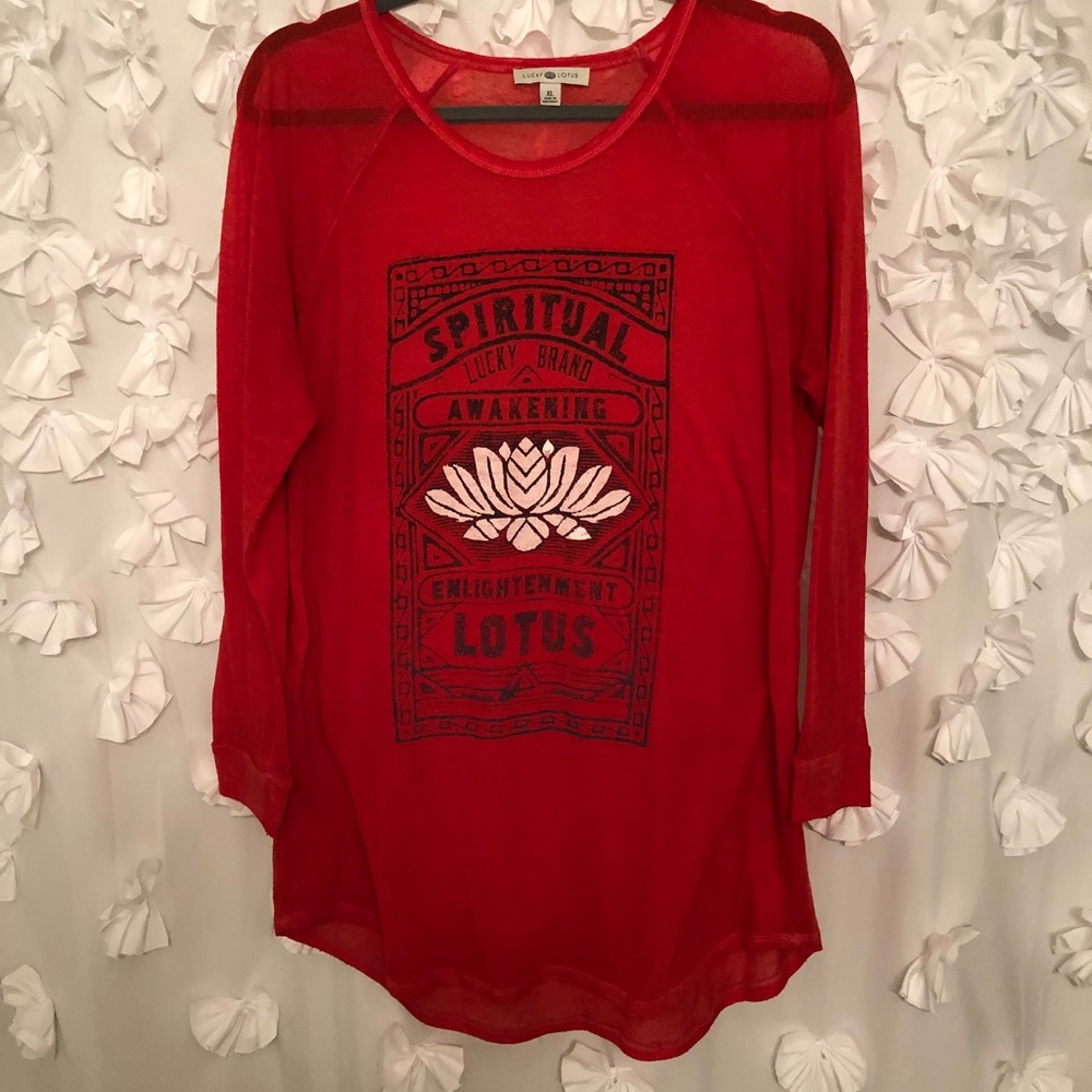 Lucky Lotus by Lucky Brand T-shirt XL